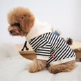thumbnail image 3 of Pet Apparel Wiz BBQT - Sudadera a rayas (tamaño 3XL), color negro, 3 of 5