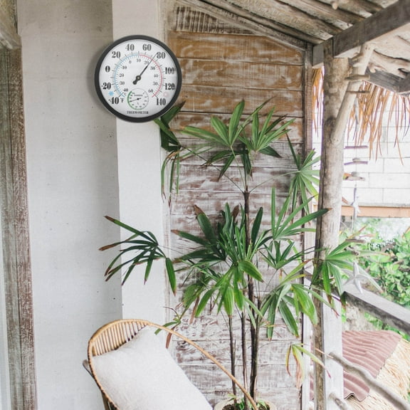 GOOHOCHY Wall Decor Thermometer Abs Assorted Color 1Pack 9.8x9.8in