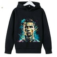 thumbnail image 4 of Sudadera deportiva con capucha informal para niños y niñas, nueva sudadera con capucha deportiva con estampado de Ronaldo, color azul, de 2 a 14 años, primavera y otoño, 2024, 4 of 4