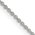 thumbnail image 1 of Sterling Silver 1mm Cable Chain With 4In Ext. (22 X 1) Made In India qcl030e-22, 1 of 5
