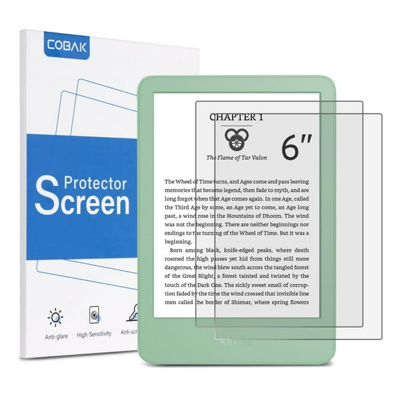 Protector de pantalla CoBak de cristal templado de 6 pulgadas para Kindle 2024