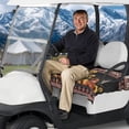 thumbnail image 3 of Aplkyhs Aztec Highland cow Golf Cart Seat Cover Lightweight Golf Blanket for EZGO TXT RXV Protect Your Golf Car Seat Keeps Seat Warm and Comfortable Easy to Install, 3 of 7