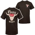 thumbnail image 1 of Coors T-Shirt Brun à Imprimé devant et Dos avec Logo de Cornes de Rodéo de Banquet - 2Xlarge, 1 of 4