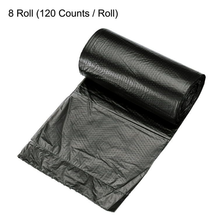 8 Rolls / 240 Counts Small Trash Bags 0.5 Gallon Garbage Bags White