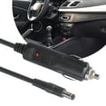 thumbnail image 2 of DC12V 24V Car Power Adapter Cord For Vehicles Featuring LED Statuses Light 5.5x2.1mm Connectors 10A Fuses 100/150/300CM, 2 of 8