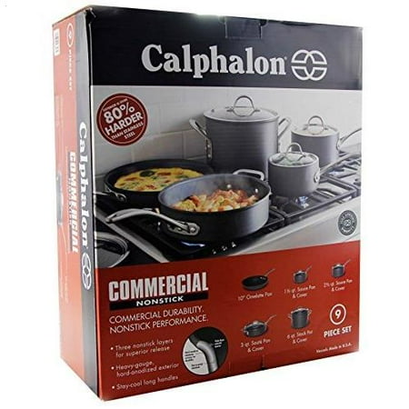 Calphalon Commercial Non Stick Cookware Set 9 Piece Calphalon Commercial Non Stick Cookware Set 9 Piece