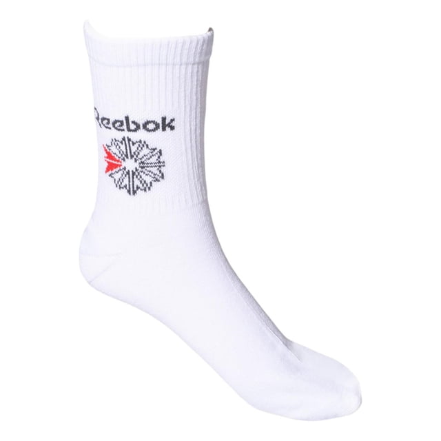 Calcetas Reebok Logo Deportivo 3 Pack Largas Comfort blanco Único