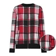 thumbnail image 4 of Shackets for Women 2026 Fashion Flannel Plaid Zip Up Jackets Casual Long Sleeve Baggy Outwear Coat Fall Clothes, 4 of 7