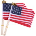 thumbnail image 1 of Small American Flags-12 Pack, 4x6 Inch Small American Flags On Stick, Handheld American Flag/us Flag, 1 of 5