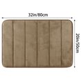 thumbnail image 6 of Unique Bargains 2 Pcs Non Slip Soft Bathroom Mat Brown 20" x 32", 6 of 6