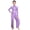 Lavender, variant on Kids Girls Lyrical Dance Jumpsuit Modern Contemporary Dancewear Unitards Sequin Slit Wide Leg Pants Black 16