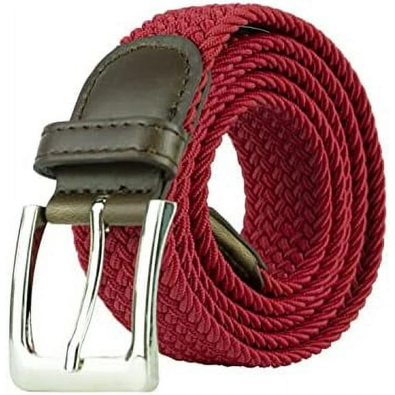 Canvas Elastic Fabric Woven Stretch Multicolored Braided Belts