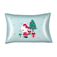 thumbnail image 5 of Hello Kitty Holiday Blue Reversible Silky Satin Pillowcase, Standard Size, 2-Pack, 5 of 5