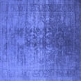 thumbnail image 1 of Ahgly Company Indoor Square Oriental Blue Industrial Area Rugs, 6' Square, 1 of 4