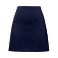 thumbnail image 4 of Womens Skirts Ladies Casual Satin Silk High Fanny Pack With Zipper Mini Skirt Holiday-Wear, 4 of 4