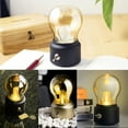 thumbnail image 2 of Graflsoa Vintage LED Night Light with Glass Shade, Metal Toggle Switch, 400mAh Rechargeable Battery, Energy-Saving Golden Bulb Lamp, 2 of 6