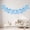 Light Blue, variant on AUNVITO Bow Wreath Banner Garland with 8 Bows for Birthday Party Bridal Shower Wedding Bridal Decor and Celebration Backdrop Hanging Decoration