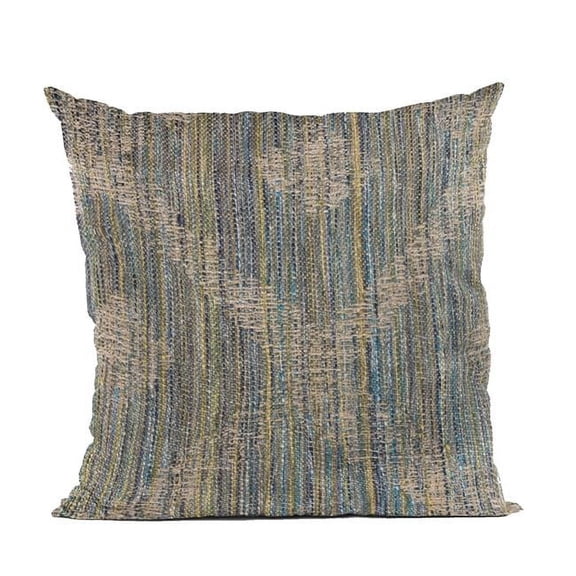 Blue Diamond Jacquard Luxury Throw Pillow - 20 x 20 in.