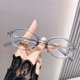 thumbnail image 2 of Gafas presbioscópicas estilo femenino, montura negra nerd, montura de detección avanzada anti-luz azul para hombres, gafas presbioscópicas con dientes de metal, 2 of 4
