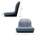 thumbnail image 2 of New Grey HIGH Back SEAT for Hustler ZTR Zero Turn Lawn Mower Garden Tractor by The ROP Shop, 2 of 6
