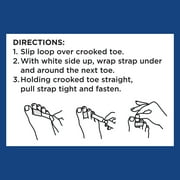 Equate Toe Wraps Beige Color, 2 Count, One Size Fits Most