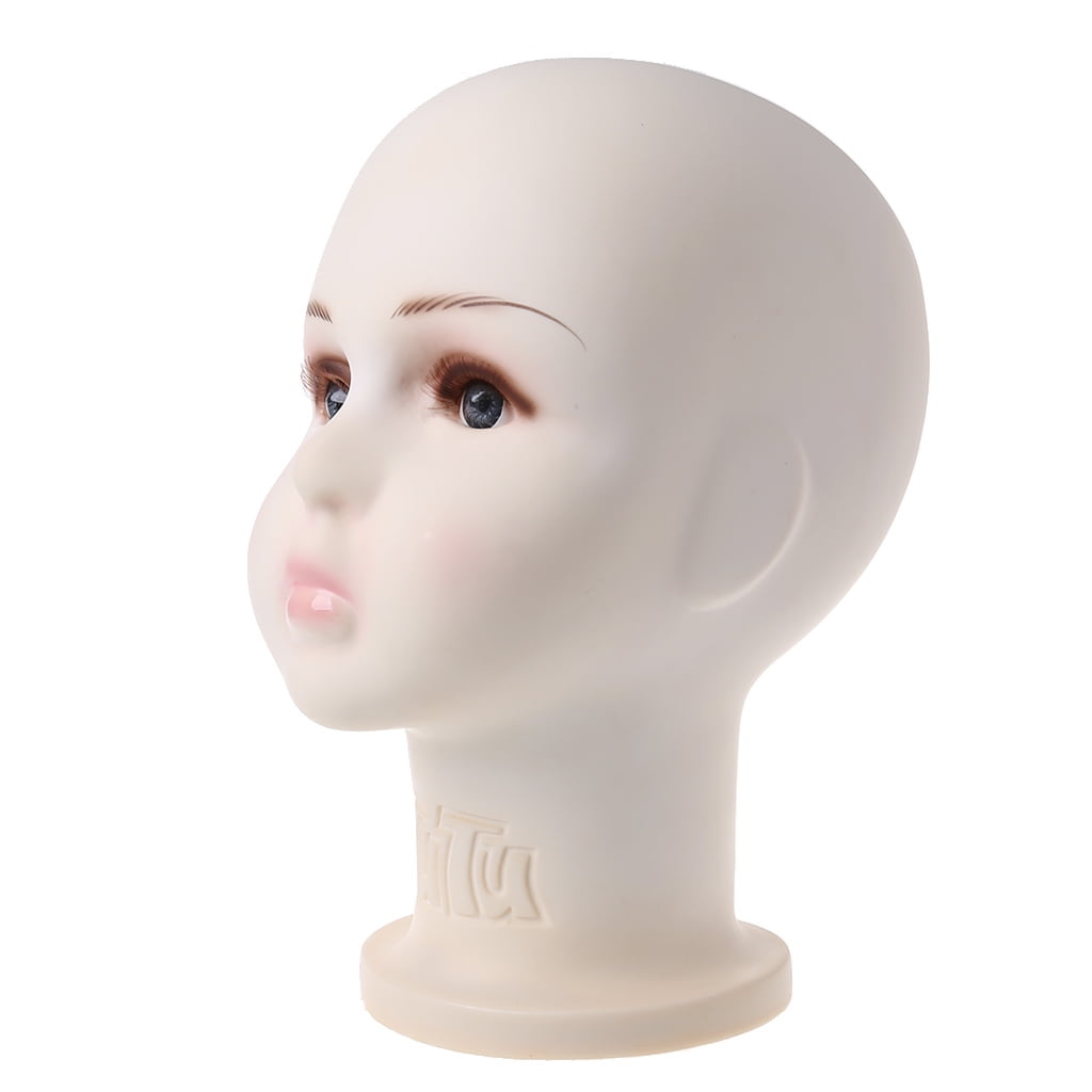 XISAOK Children Mannequins Manikin for Head For Wig Hats Show Model Stand Display