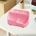 thumbnail image 4 of Ke1Clo Desk Organizer Caddy, Plastic Desk Organizer and Accessories with 5 Compartment, Small Multifunctional Desktop Organizer for Home, Office, 4 of 6