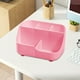 thumbnail image 4 of Rotating Desk Organizer Tray with Multiple Compartments, Plastic Storage Caddy for Office Supplies, Pen Pencil Brush Holder, Bathroom Countertop Art Craft Supply Organizer for Home School Office Use, 4 of 6