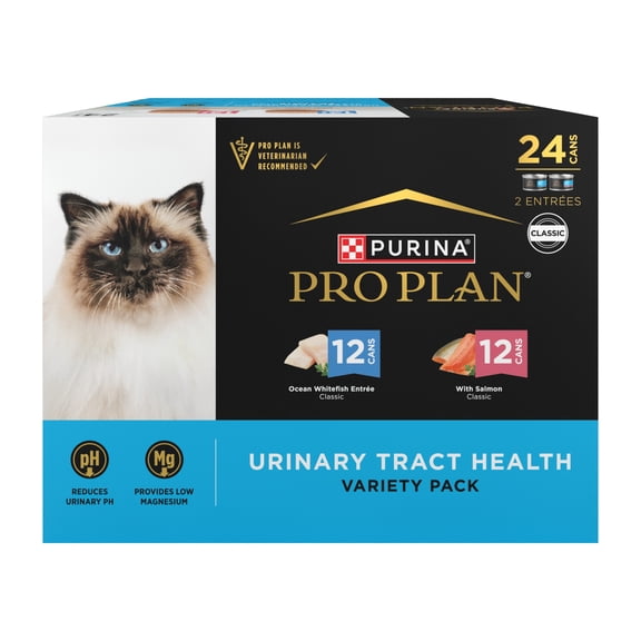 Purina Pro Plan, Ocean Whitefish & Salmon Variety Pack, Wet Cat Food, 3 oz Cans
