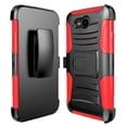 thumbnail image 2 of LG X Charge/LG Fiesta 2 Phone/LG Fiesta LTE/LG X Power 2 Case, [Combo Holster] Case And Built-In Kickstand with[Glass Protector]And Stylus(Red), 2 of 2