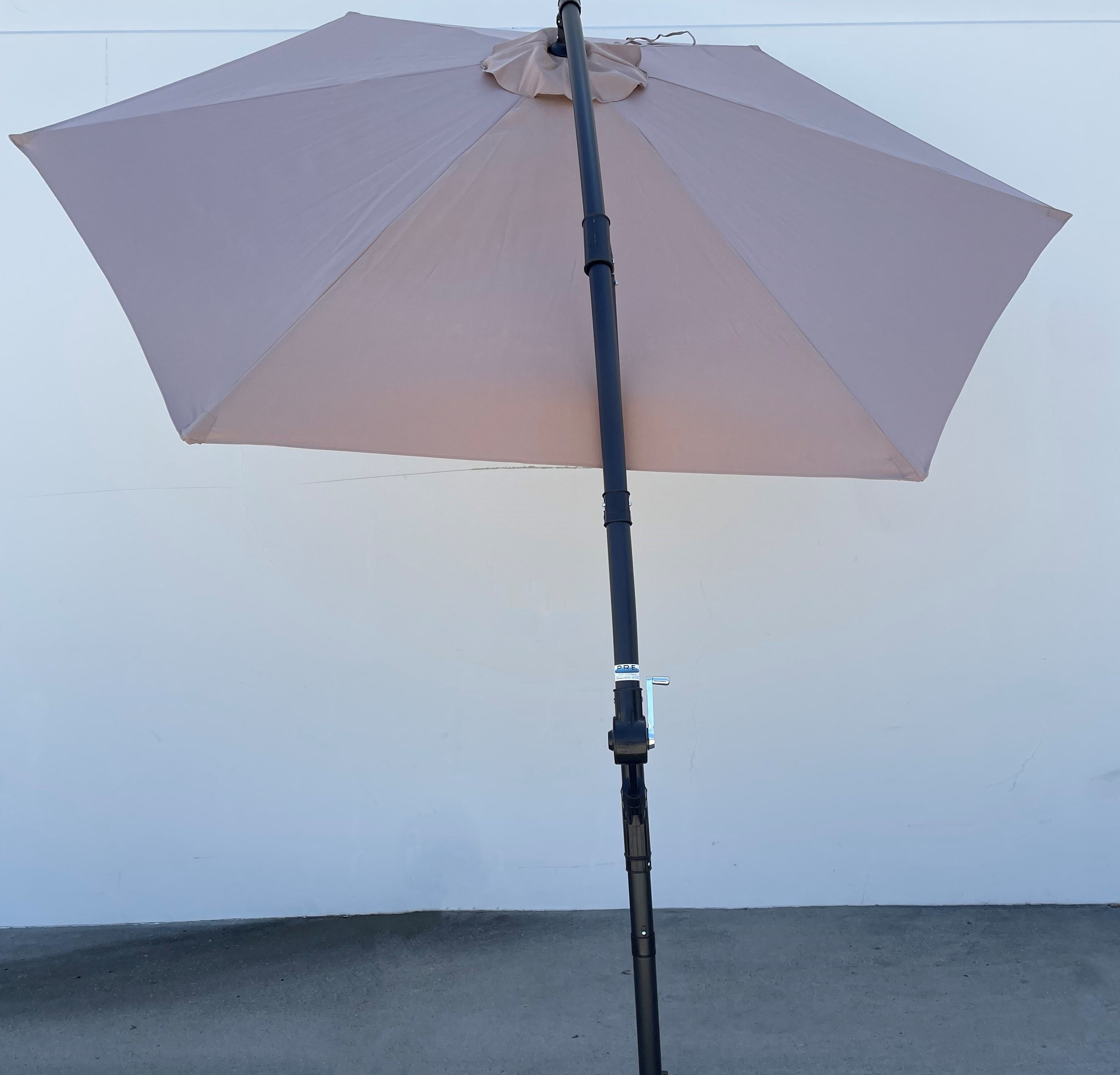 Rhino 10' Steel Cantilever Patio w/Crank & Base umbrella - Beige