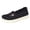Black, variant on Women's Woven Walking Shoes Elegant Pearl Embroidered Slip On Sneakers with Arch Support Wide Width Platform Loafers Purple Size 6.5