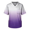 thumbnail image 1 of Men's Short Sleeve V Neck Gradient Print Print Chest Pocket Carer Top S, 1 of 3