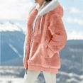 thumbnail image 4 of Dyegold Women Jacket Winter Teen Girls Full Zip Hoodies Womens Winter Clothes Womens Jackets Cotton Linen Vacation ​Fall Coats, 4 of 7