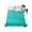 Aqua, variant on Dark Green Queen Size Flat Sheet Only, Hotel Luxury Microfiber Bed Top Sheets, Modern Pure Dark Green Soft Breathable Bedding Sheet for Bedroom, Easy Care - 90" x 102"