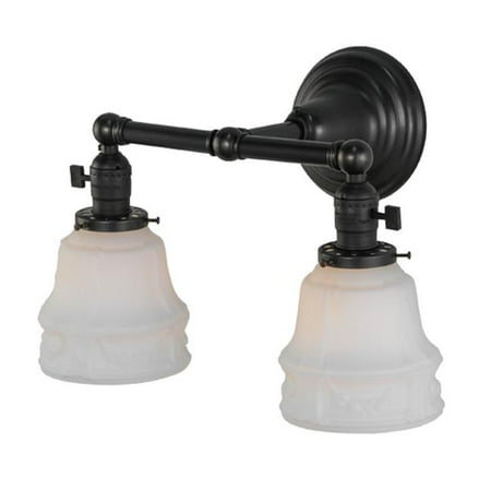

Meyda 142471 15 in. Revival Chelsea 2 Light Garland Wall Sconce Craftsman Craftsman