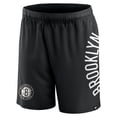 thumbnail image 2 of Men's Fanatics Black Brooklyn Nets Post Up Mesh Shorts, 2 of 3