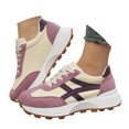 thumbnail image 1 of Espadrilles à Plateforme Décontractées à Lacets, Chaussures de Marche Confortables à Bout Rond pour Femmes, pour le Campus, la Plage et les Réunions Sociales, 1 of 7