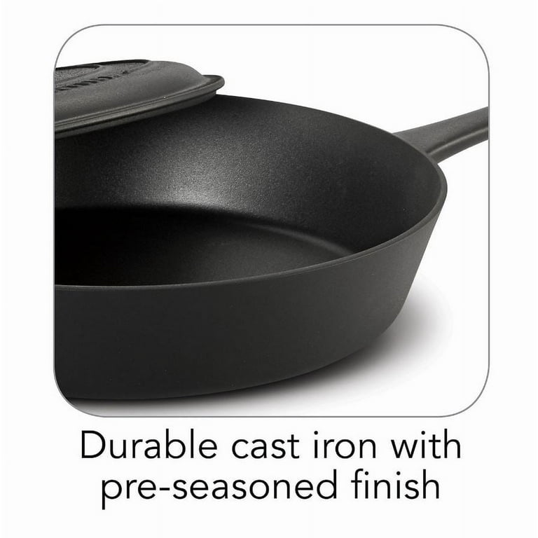 Tramontina 12.5 Covered Cast Iron Skillet 