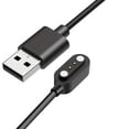 thumbnail image 2 of LEEYNEER Magnetic USB Charging Cable for Smart Watches - Flat Black Design  Compatible with YAMAY VeryFitPro SW023  ID205L  SW021  ID205U  ID205S  SW025  Uwatch 3  3S  2  2S - Cat6a Ether, 2 of 6