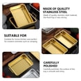 thumbnail image 4 of Stainless Steel Tray Food Tray Stainless Steel Refreshments Tray Picnic Tray Fruits Tray, 4 of 5