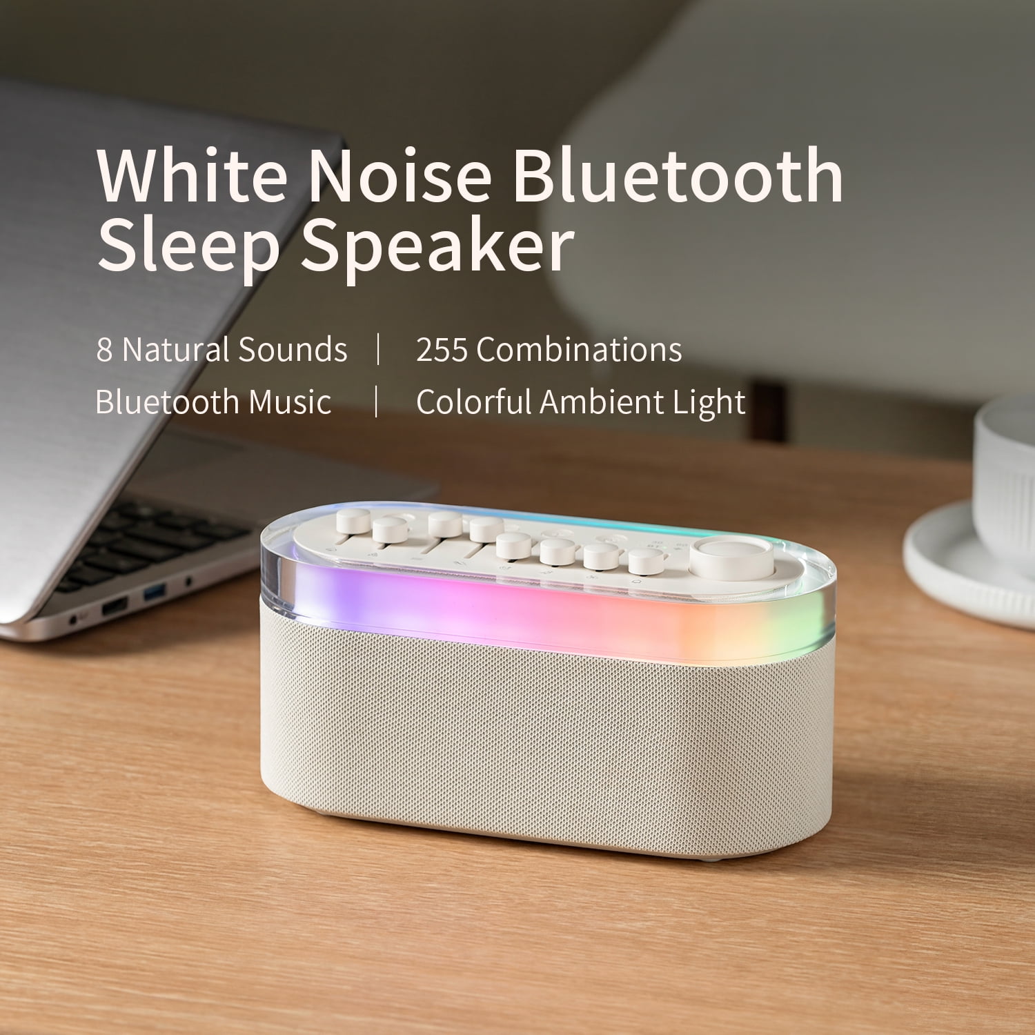ANTBOOK White Noise Sound Machine for Sleep with Bluetooth – picture 7
