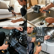 AOPICK 4.3 2000 mAh Endoscope Camera with Light, 1080P HD 8 Adjustable LED Lights borescope, 16.4ft Semi-Rigid Snake Camera, IP67 Waterproof inspection camera