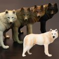 thumbnail image 1 of 20cm Simulation Wolf Animal Model PVC Statue Educational Kids Toy Home Decor, 1 of 4