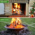 thumbnail image 4 of Juego De Pinzas Para Fogones De 28 Pulgadas, Pinzas Para Chimenea De Acero Inoxidable, Agarrador De Troncos, Adecuado Para Fogones Al Aire Libre, Hoguera, Campamento, Fuego, Patio Trasero, Cubierta, H, 4 of 5