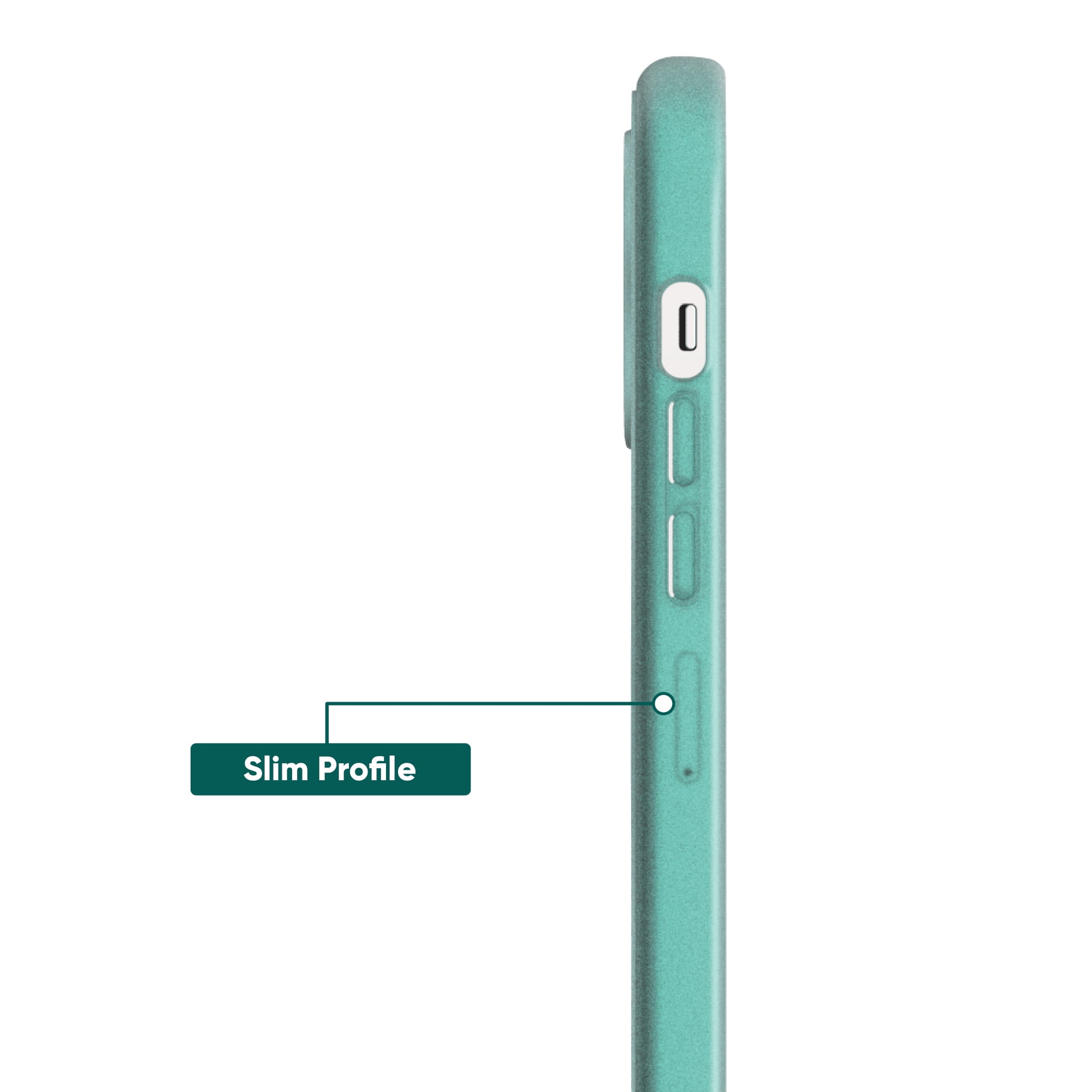 onn. MagSafe Compatible Phone Case for iPhone 13 Pro - Frosted Teal