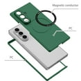 thumbnail image 3 of ELEHOLD Slim Magnetic Case for Samsung Galaxy Z Fold 7 Magnetic Mag-Safe Compatible Non-Slip Anti-Scratch Anti-Fingerprint Shockproof Lightweight Case for Galaxy Z Fold 7,Green, 3 of 9