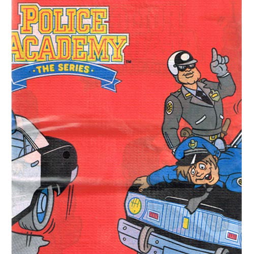 Police Academy Vintage 1989 'The Series' Paper Table Cover (1ct) -  