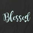 thumbnail image 2 of Blessed T-Shirt | Cute Quote Black Tee Gift, 2 of 5