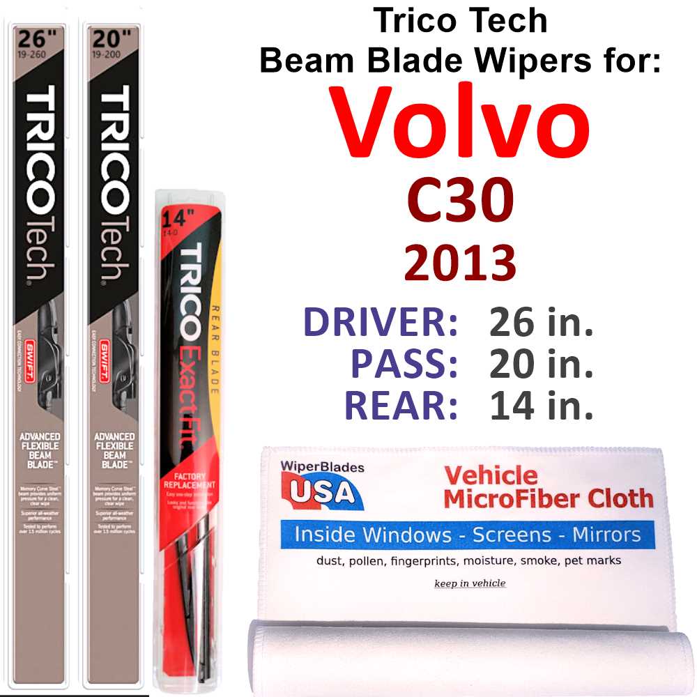 Front Window Windscreen Wiper Blades For 06-13 Volvo C30 V50 S80 XC70 - AliExpre